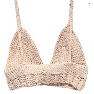 Handmade | Buttery Soft Cream Crochet Bralette